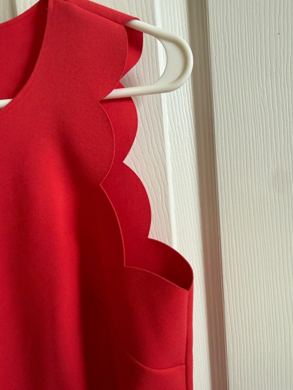 ๐ธJ. Crew: Pink Scalloped Sheath Mini Dress - Picture 3 of 6